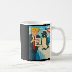 Trump erhebt Zoll auf Penguin Anime Politik Mich Kaffeetasse