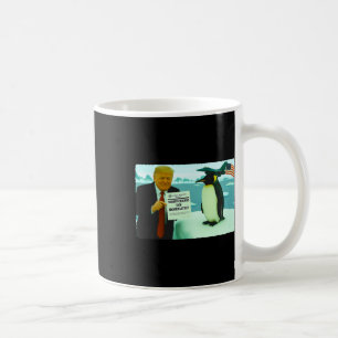 Trump erhebt Zoll auf Pinguin Ironische Politik M Kaffeetasse