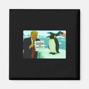 Trump erhebt Zoll auf Pinguin Ironische Politik M Magnet