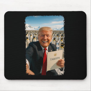 Trump erhebt Zölle auf Pinguine Ironie-Politik m Mousepad