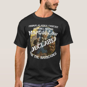 TRUMP ERKLÄRT DAS KÜNSTLERRECHT MAN DIE BARRIKATE T-Shirt