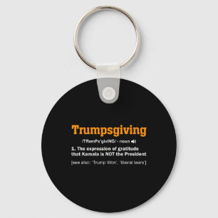 Trump-Erntedank Gewinner des Funny Turkey Day Schlüsselanhänger