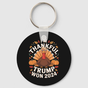 Trump Erntedank Ich bin dankbar Trump für den Sieg Schlüsselanhänger