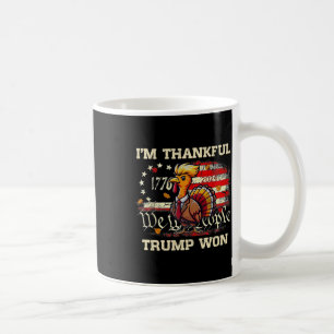 Trump-Erntedank - Ich bin Trump 2024 dankbar Kaffeetasse