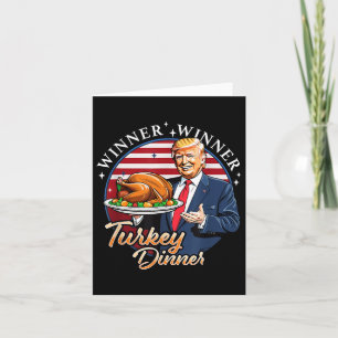 Trump Erntedank Spaß Funny Trump Gewinner Karte