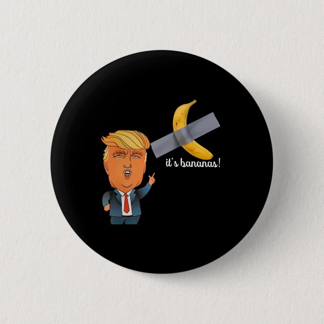 Trump Es ist Banana (für Maßstäbe) Starship Funny  Button (Vorderseite)