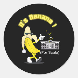 Trump Es ist Banana (für Maßstäbe) Starship Funny Runder Aufkleber
