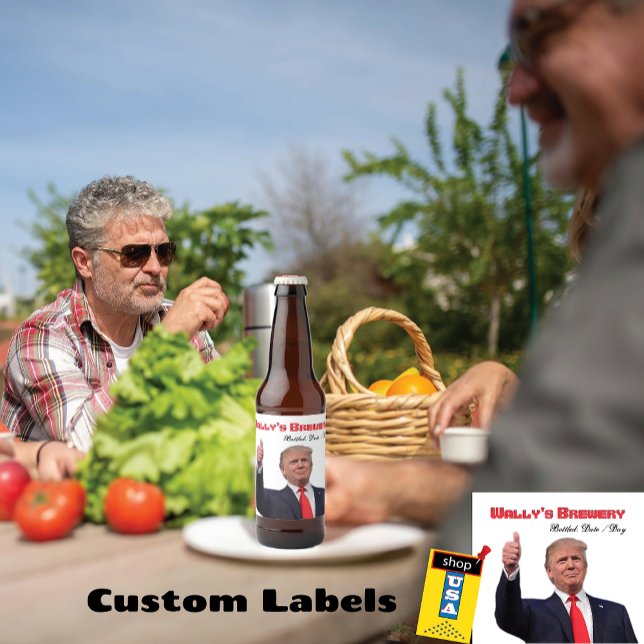 Trump Fab Creative fun Beer Bottle Label Bierflaschenetikett (Von Creator hochgeladen)