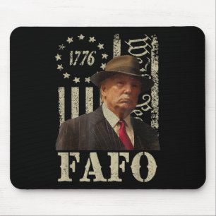 Trump Fafo, Retro Fafo Trump, die amerikanische Fl Mousepad