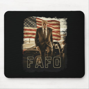 Trump Fafo Vintage Präsident Trump 2026  Mousepad
