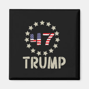 Trump-Fahne 2024 (auf dem Stapel): Amerika als Tru Magnet