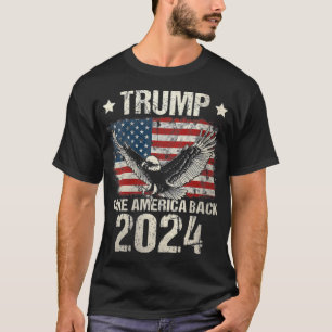 Trump-Fahne 2024 nimmt Amerika zurück Männer Fraue T-Shirt