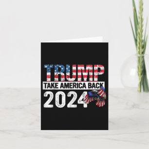 Trump-Fahne 2024 rückt Amerika am 4. Juli zurück Karte