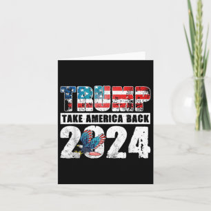 Trump-Fahne 2024 rückt Amerika am 4. Juli zurück Karte