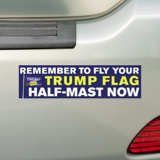 Trump-Fahne hat Trump als Halbmast gegen Trump ver Autoaufkleber