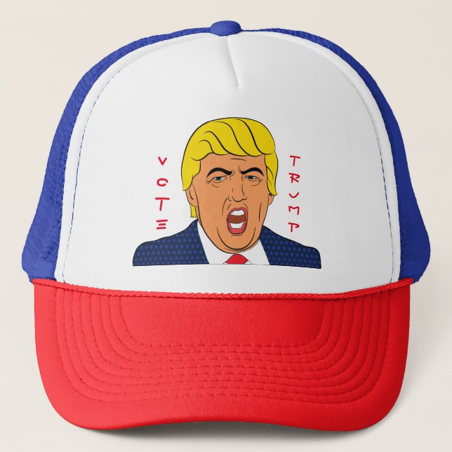 Trump Fake News Corruption Art Personalisiert Truckerkappe (Vorderseite)