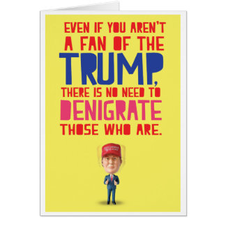 Trump Fan Birthday Joke Grußkarte