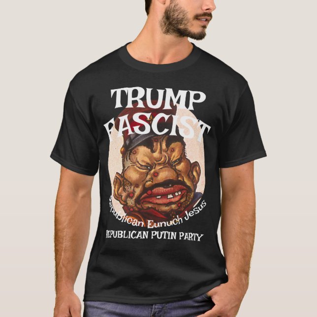 Trump Fascist Aryan Republican Jesus T-Shirt (Vorderseite)