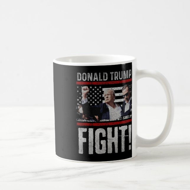 Trump Faust Shirt US-Leitartikel Trump kämpft Kaffeetasse (Rechts)