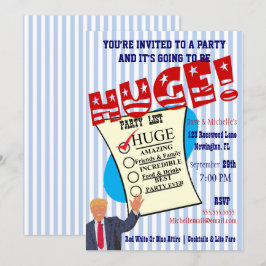 Trump feiert Ihr riesiges Meilenstein-Party Einladung