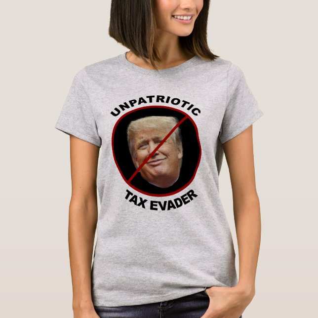 Trump-feindliche T - Shirt - unpatriotische Trump- (Vorderseite)