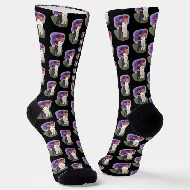 Trump Felonies Black Socks Socken (Gewinkelt)