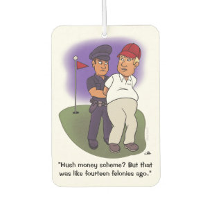 Trump Felonies Car Air Freshener Autolufterfrischer