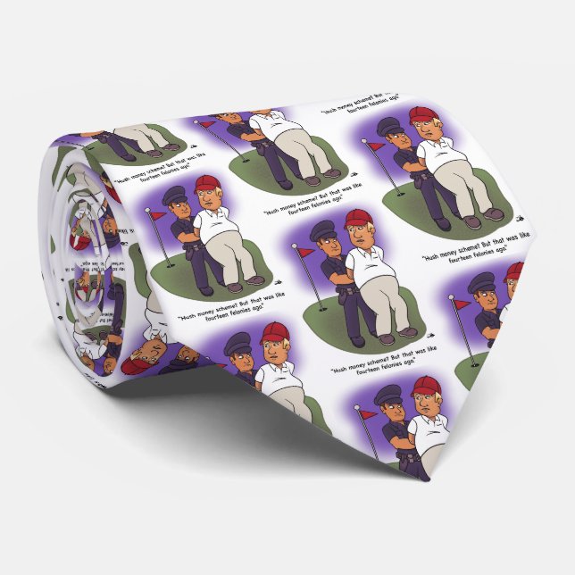 Trump Felonies Necktie Krawatte (Gerollt)