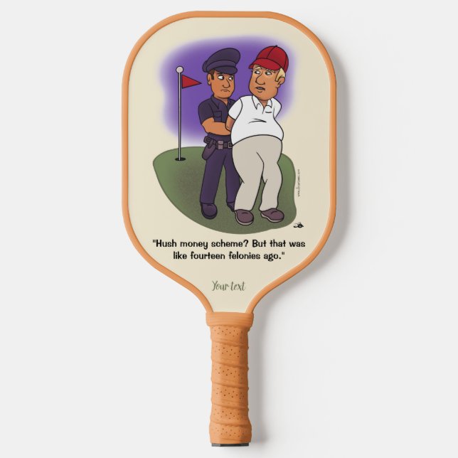 Trump Felonies Pickleball Schläger (Vorderseite)