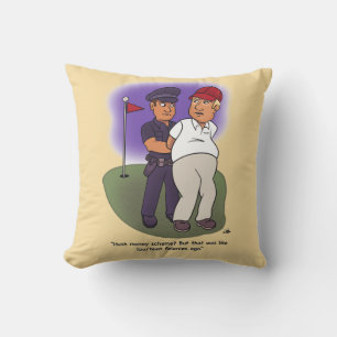 Trump Felonies Throw Pillow Kissen