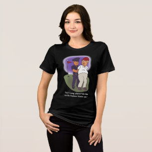 Trump Felonies Women's Black Tri-Blend Shirt
