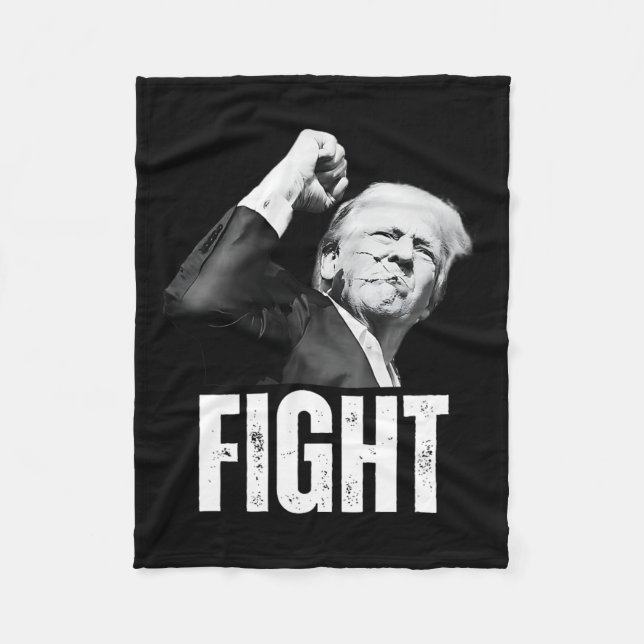 Trump-Fist Pump Donald Trump schießt Fleecedecke (Vorderseite)