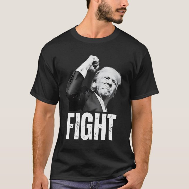 Trump-Fist Pump Donald Trump schießt T-Shirt (Vorderseite)
