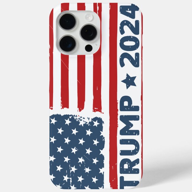 Trump Flag Amerika Case-Mate iPhone Hülle (Rückseite)