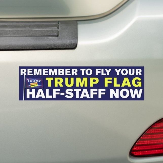 Trump Flag Half-Staff Trump Lost Anti-Trump Autoaufkleber (Auf Auto)