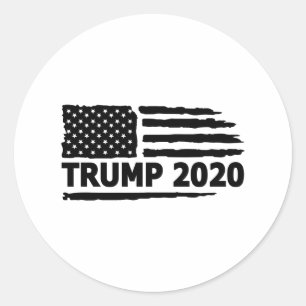 Trump-Flagge 2020 Runder Aufkleber