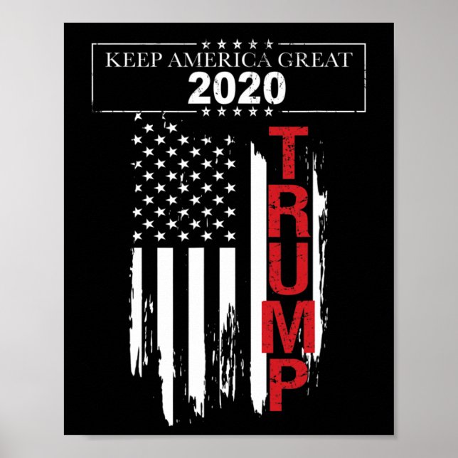 Trump-Flagge  Poster (Vorne)