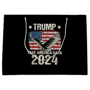 Trump-Flagge von 2024 nimmt Amerika zurück - Fraue Große Geschenktüte