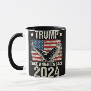 Trump-Flagge von 2024 nimmt Amerika zurück - Fraue Tasse