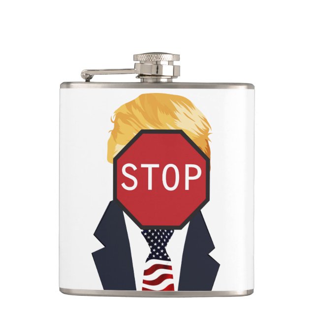 Trump Flask stoppen Flachmann (Vorderseite)