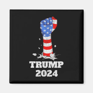 Trump fliegt 2024 mit Trump 2024 Magnet