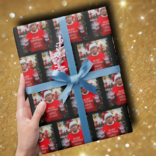 Trump-Foto Trump macht Weihnachten wieder großar Geschenkpapier