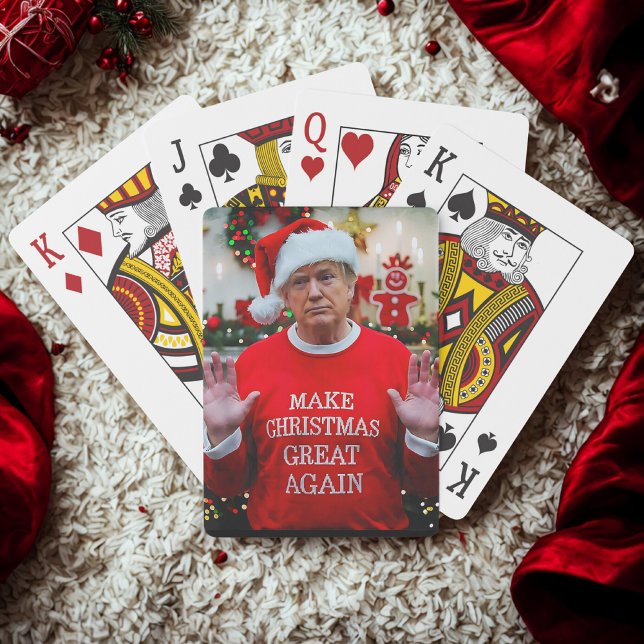 Trump-Foto | Trump macht Weihnachten wieder großar Spielkarten (Von Creator hochgeladen)