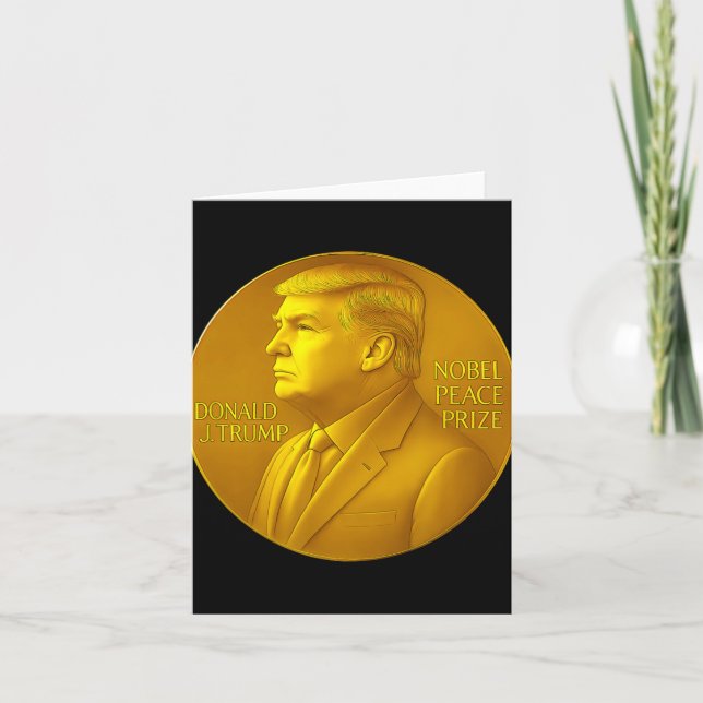Trump-Friedenspreis Karte (Vorderseite)