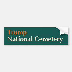 Trump Friedhof 1 Autoaufkleber