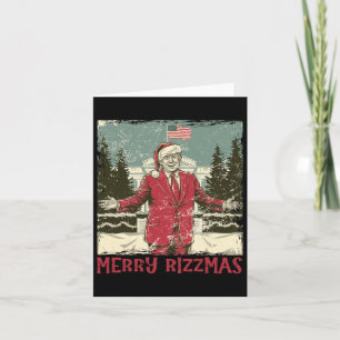 Trump Frohe Rizzmas Lustig Humorvoll Trump Tanz We Karte