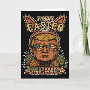 Trump Fröhlicher Osterhase Ei Jagd Frühling Lustig Karte