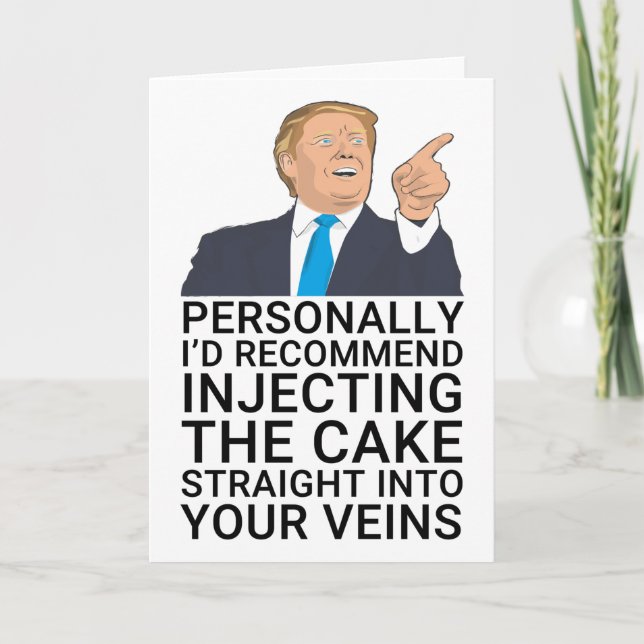 Trump Funny Birthday Karte (Vorderseite)