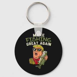 Trump Funny Fisherman Angler G Schlüsselanhänger