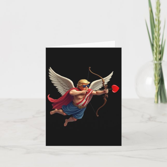 Trump Funny Heart Valentine Karte (Vorderseite)